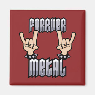 Handzeichen für Forever Metal Heavy Metal Devil Ho Magnet