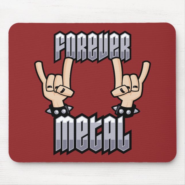 Handzeichen für Forever Metal Heavy Metal Devil Ho Mousepad (Vorne)
