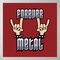Handzeichen für Forever Metal Heavy Metal Devil Ho