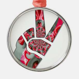 Handzeichen Silbernes Ornament