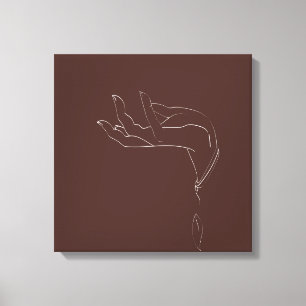 HandZeichn-Designlinie Leinwanddruck