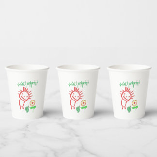 Handzeichnung Baby  Pappbecher