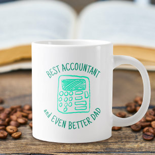 Handzeichnung des Rechner Bester Vater Jumbo-Tasse