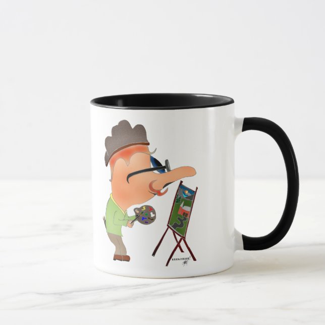 HANDzYMANS.NHOJ - Künstler Tasse (Rechts)