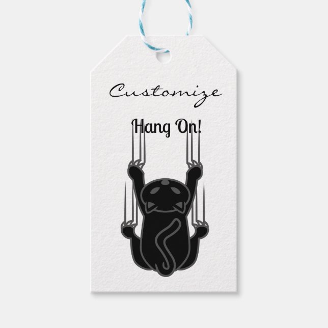 Hang auf Black Cat Thunder_Cove Geschenkanhänger (Vorderseite)