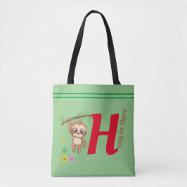 Hang da rein | Niedlich Hanging Sloth Funny Tasche