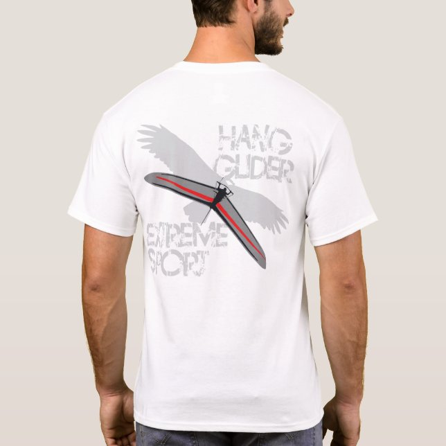 HANG GLIDER aufs äusserste treiben SPORT T-Shirt (Rückseite)