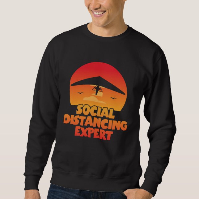 Hang glider delta glider air sport glider sweatshirt (Vorderseite)