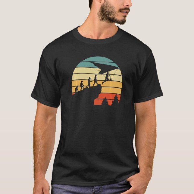 Hang Glider Motif Evolution Hang Gliding T-Shirt (Vorderseite)