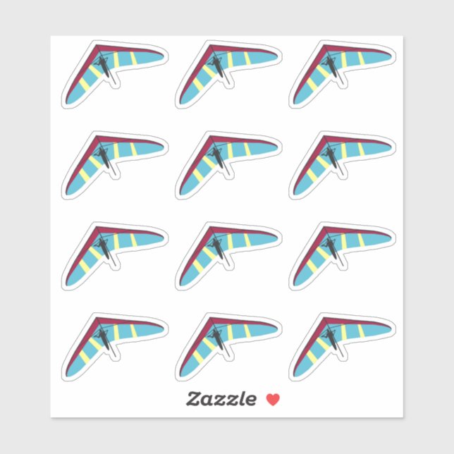 Hang Gliding Aufkleber (Blatt)