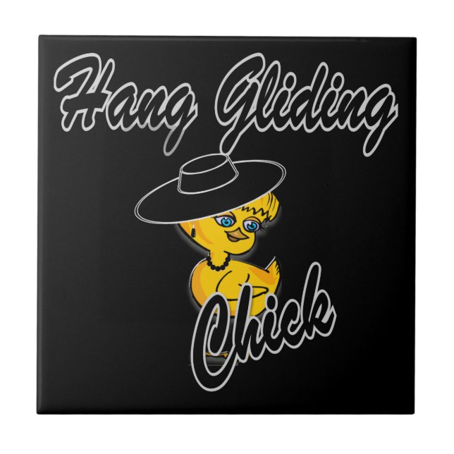 Hang Gliding Chick #4 Fliese (Vorderseite)