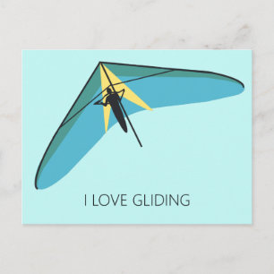 Hang Gliding Postkarte