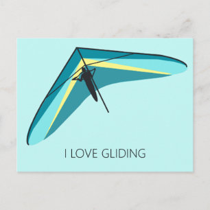 Hang Gliding Postkarte