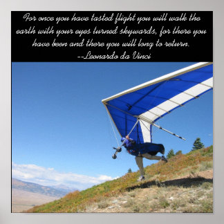 Hang Gliding Start Poster