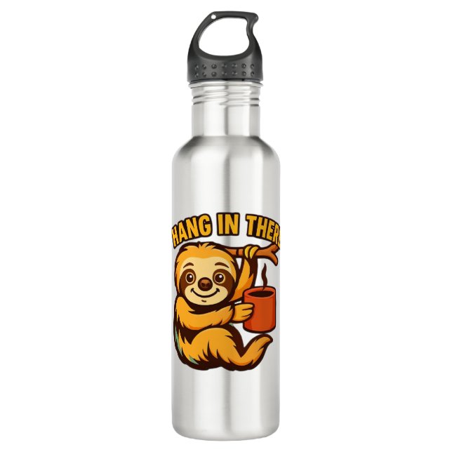 Hang in there baby sloth Classic T-Shirt Edelstahlflasche (Vorderseite)