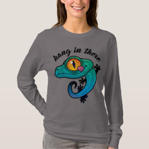 Hang in There farbenfroher Gecko T-Shirt