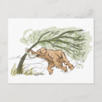 Hang in There Mammot Postcard