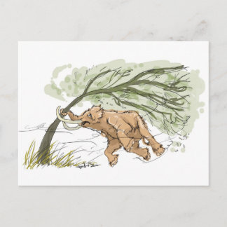 Hang in There Mammoth Carte postale