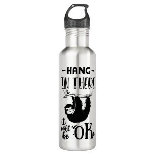 Hang in There Sloth Edelstahlflasche