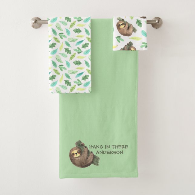 Häng in There Sloth Handtuch Set (Insitu)