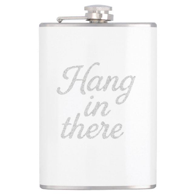 Hang in There T - Shirt Flachmann (Vorderseite)