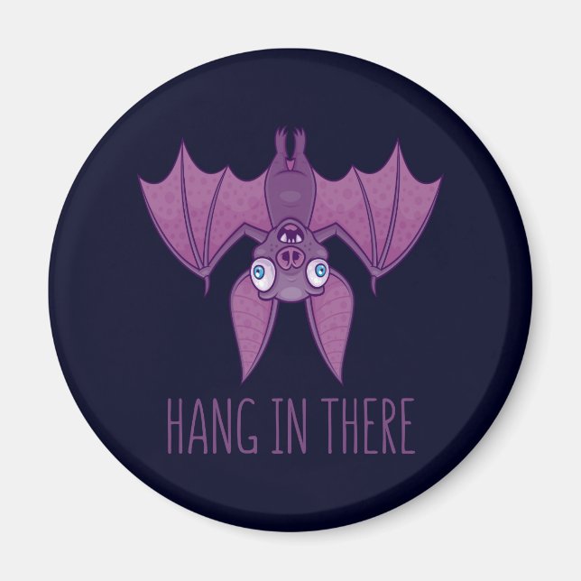 Hang in There Wacky Vampire Bat Magnet (Vorne)