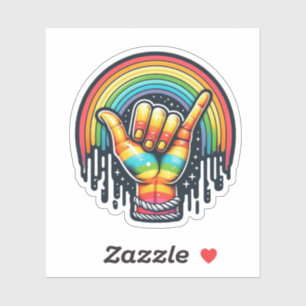 Hang Loose Aufkleber