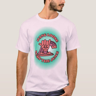 Hang Loose, surf die Hand des Juice Surfing T-Shirt