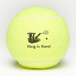 Hang rein! Sloth Tennis Player Tennisbälle