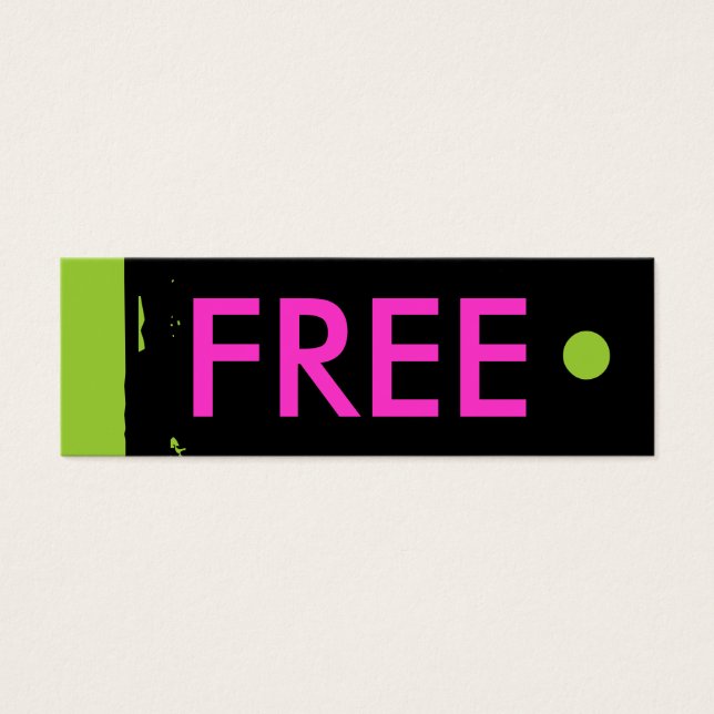 Hang Tag "FREE" (Vorderseite)