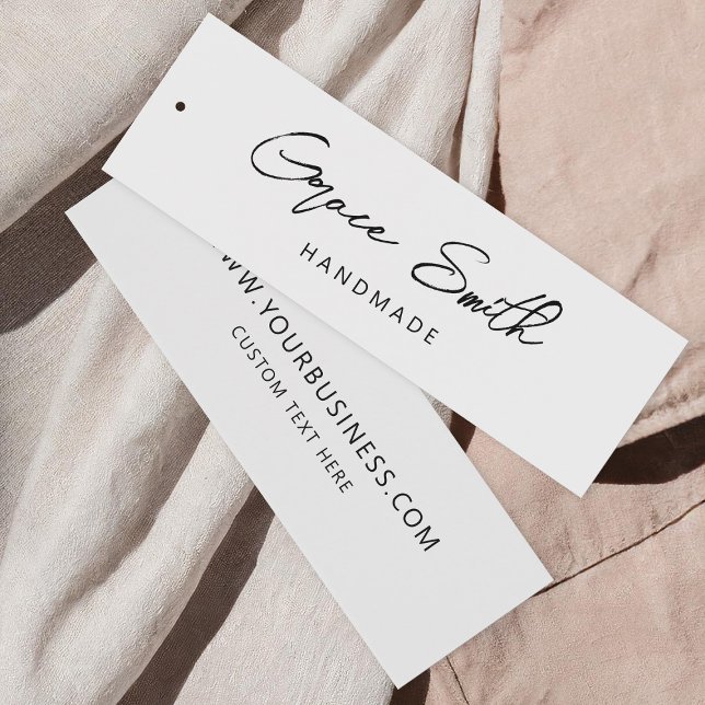 Hang-Tag für moderne handgefertigte Kleidung (Von Creator hochgeladen)