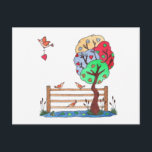 Hang Your Heart Feiertagspostkarte<br><div class="desc">custom</div>