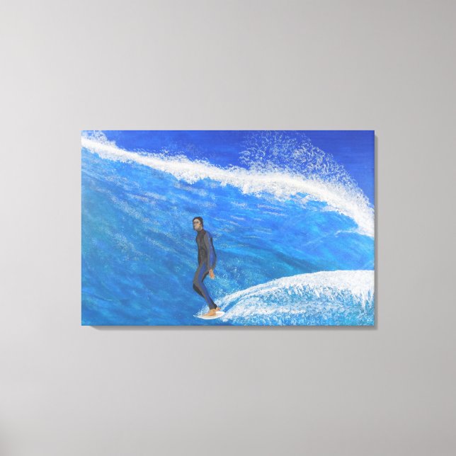 Hang zehn leinwanddruck (Vorderseite)