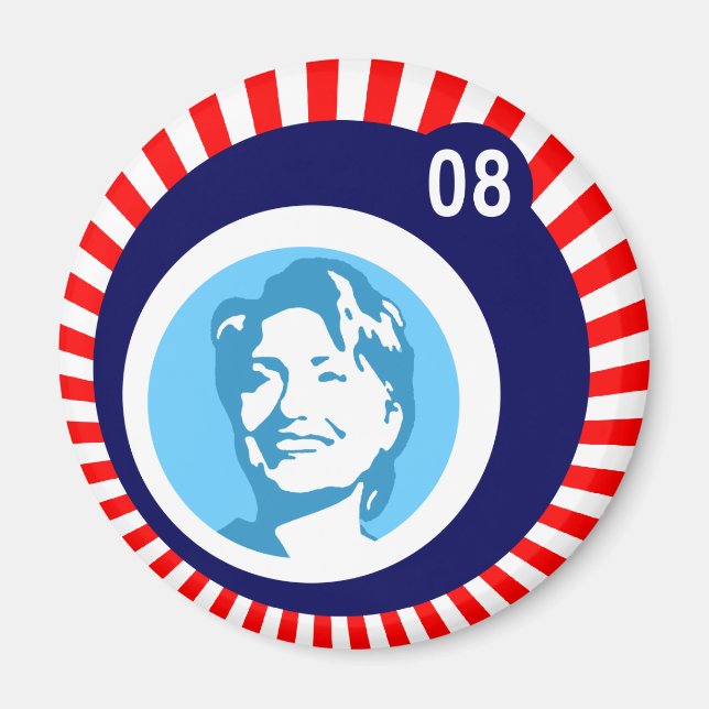 Hangclinton : blaue Blasen : Magnet (Vorne)