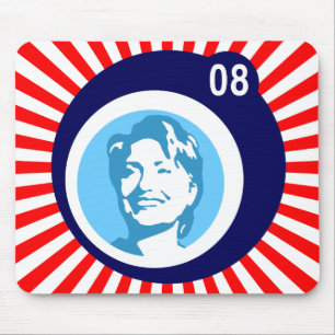 Hangclinton : blaue Blasen und rote Strahlen: Mousepad