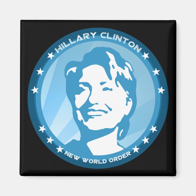 Hangclinton : blaue Rochen : Magnet (Vorne)