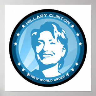 Hangclinton : blaue Rochen : Poster