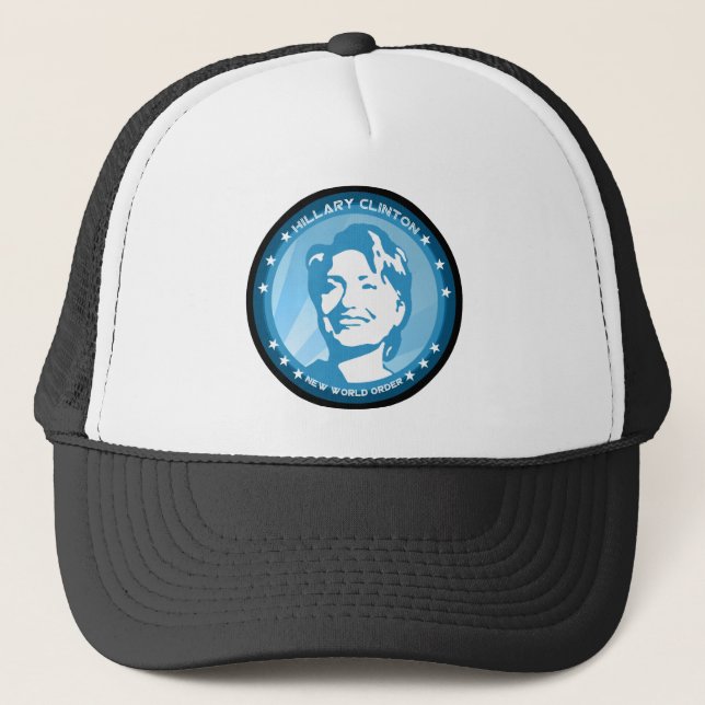 Hangclinton : blaue Rochen : Truckerkappe (Vorderseite)