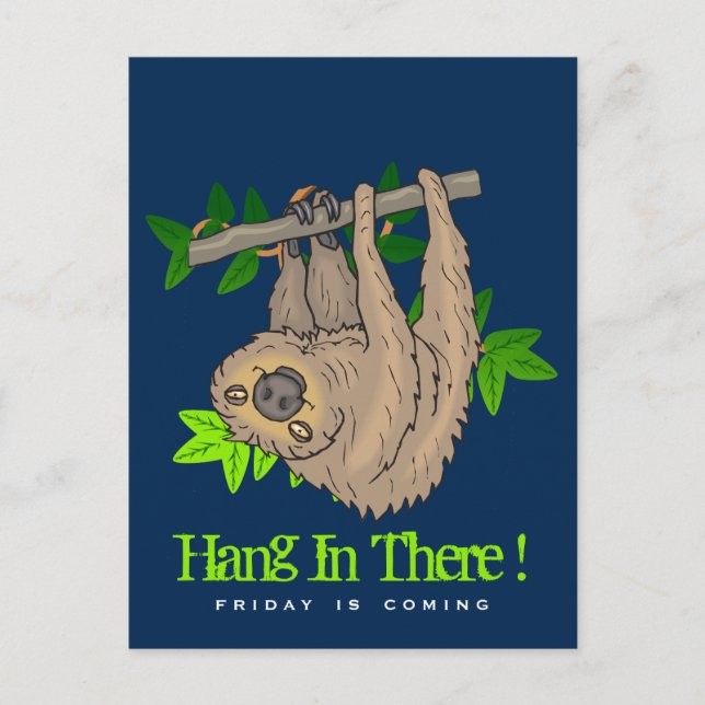Hänge in der Schlucht auf einem Baumzweig Postkarte (Vorderseite)
