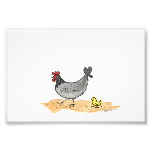 HÄNGE MIT CHICK FOTODRUCK (Vorne)