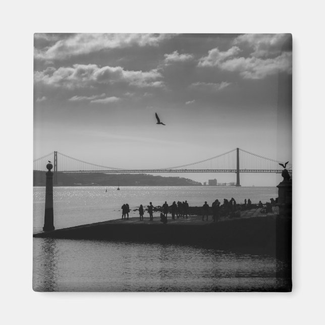 Hängebrücke in Lissabon Magnet (Vorne)