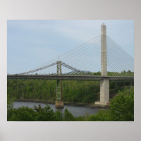 Hängebrücke-Maine-Plakat