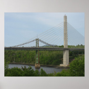 Hängebrücke Maine Poster