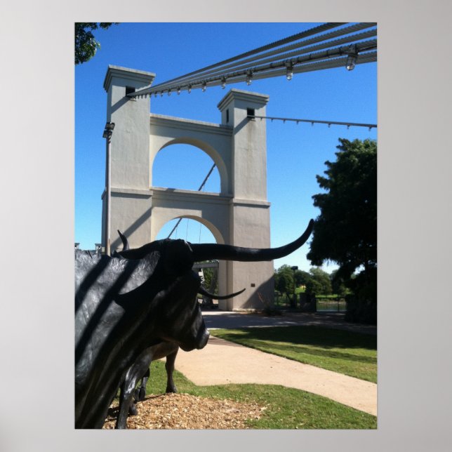 Hängebrücke, Waco, TX Poster (Vorne)