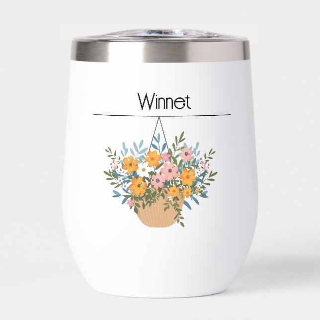 Hängekorb-Weinbecher (Vorderseite)
