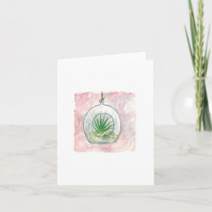 Hängende Airplant Terrarium-Gruß-Karte - freier Karte