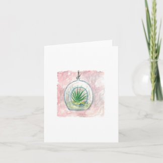 Hängende Airplant Terrarium-Gruß-Karte - freier Karte