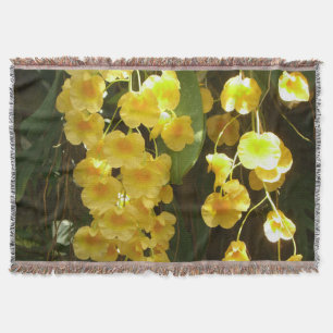 Hängende gelbe Orchideen tropische Blumen Decke