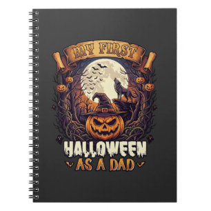 Hängende Hexen Halloween Fliegende Hexe Verfluchte Notizblock