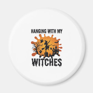 Hängende Hexen Halloween Hexenbesen Spukhaus Magnet